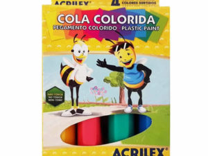 Cola Colorida Acrilex com 4 cores